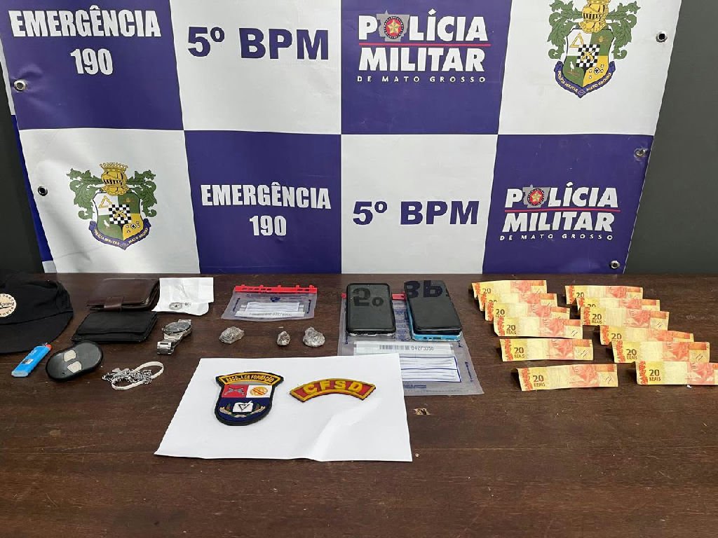 Homens são detidos com maconha e dinheiro em abordagem no centro de Rondonópolis