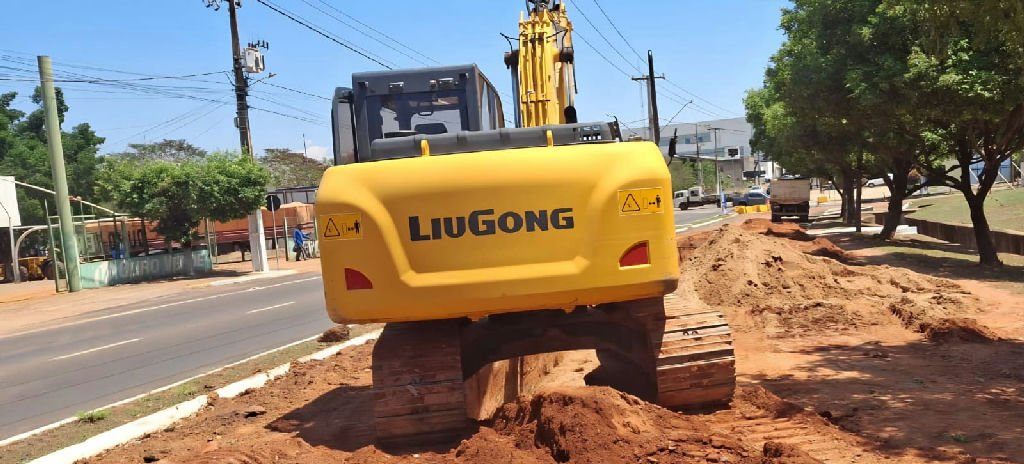 Início das obras do viaduto na Rua Fernando Correa com a Avenida Lions em Rondonópolis