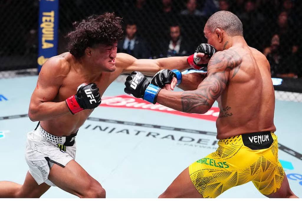 Luta intensa termina com desmaio de brasileiro no UFC em Las Vegas
