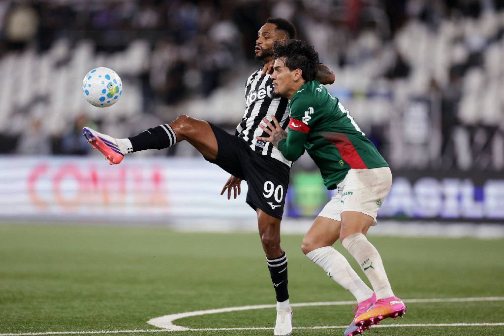 Palmeiras empata com o Botafogo e perde liderança do Brasileiro para o Flamengo