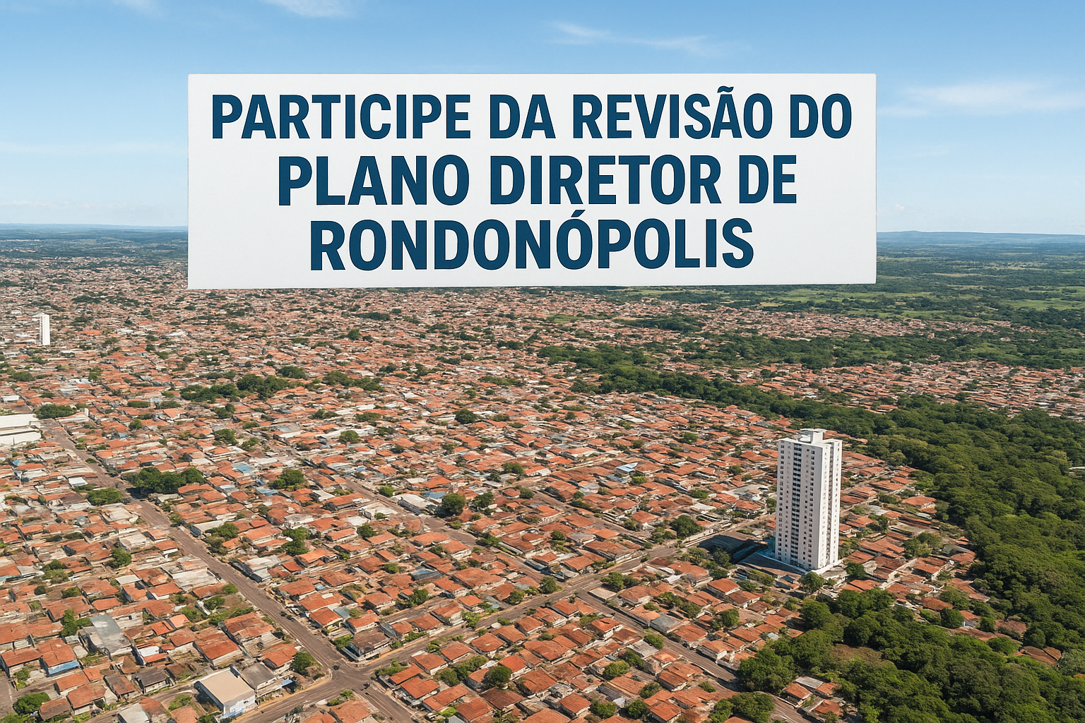 Rondonópolis abre pesquisa para revisão do Plano Diretor e convida moradores a participar