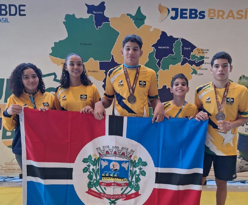 Rondonópolis brilha nos Jogos Escolares Brasileiros Sub-14 com quatro medalhas