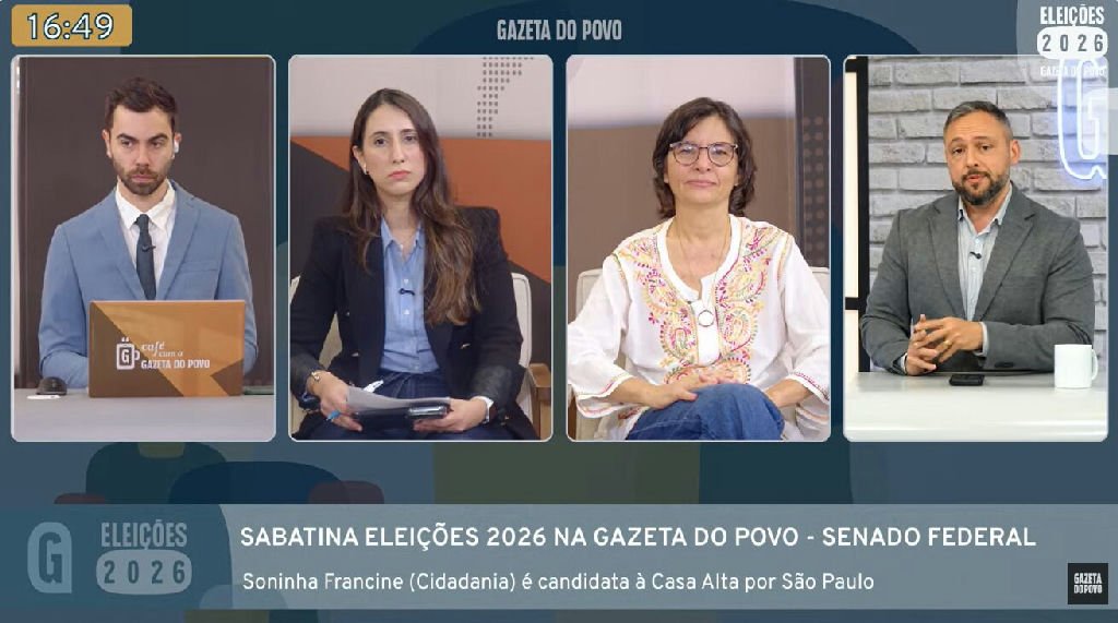 Soninha Francine critica Lula e Bolsonaro em entrevista sobre Senado