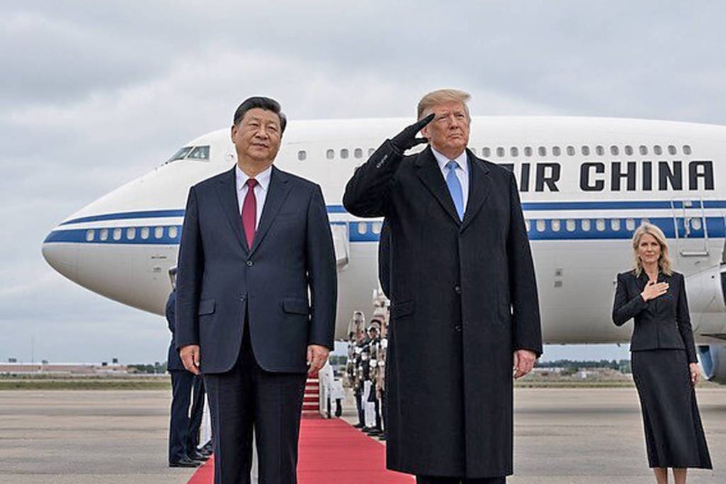 Trump compartilha imagem de encontro com Xi que levanta suspeitas de manipulação digital