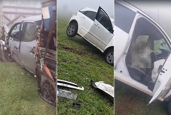 Acidente fatal na Mt-251: motorista de 58 anos perde a vida em colisão entre três veículos