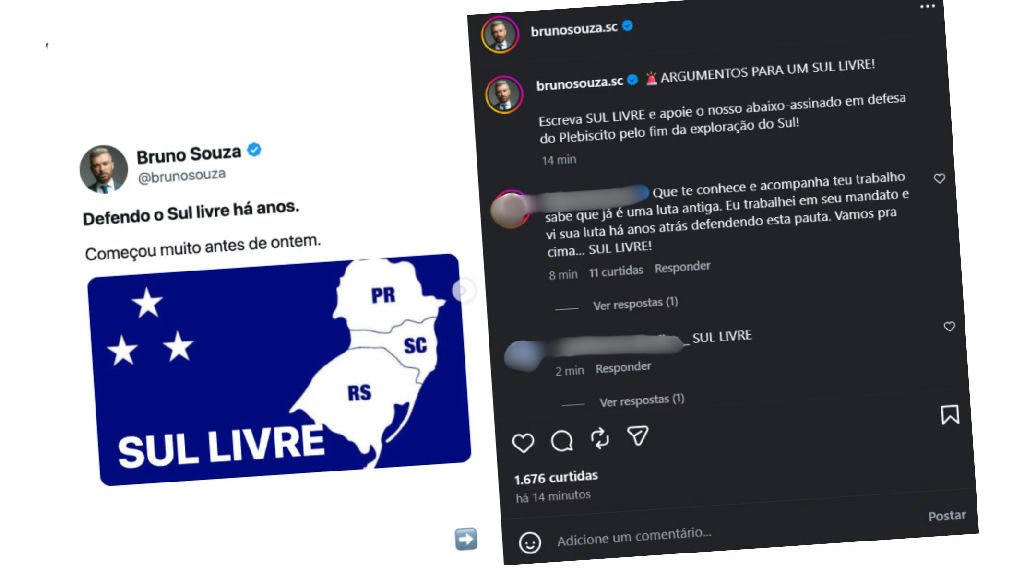 Deputado propõe plebiscito para independência do Sul do Brasil