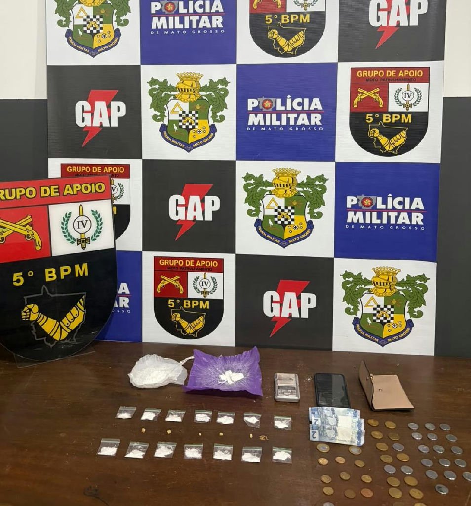 Duas mulheres são detidas com drogas e materiais para tráfico em Rondonópolis
