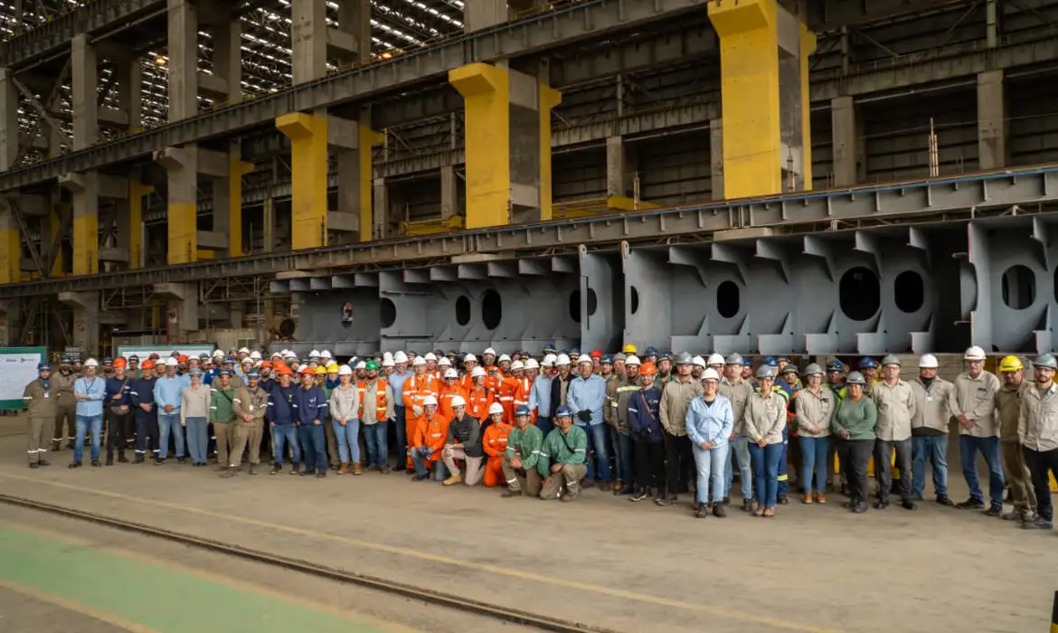 Estaleiro no Rio Grande do Sul inicia construção de navios para a Transpetro