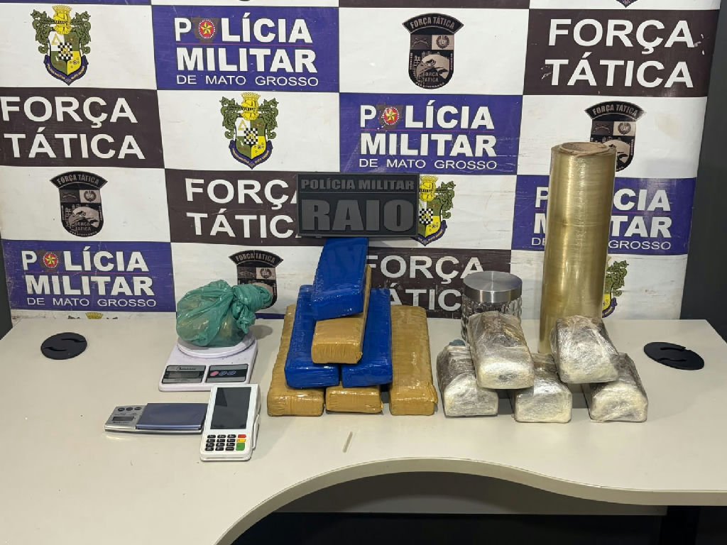 Homem é preso com 11 quilos de maconha em Rondonópolis