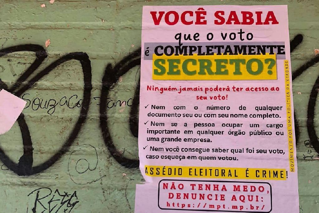 Ministério Público registra 3.290 denúncias de assédio eleitoral; um terço ocorreu após as eleições