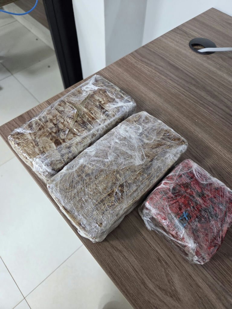 Passageira é presa com 2,6 kg de pasta base de cocaína em caixa de som na Br-070