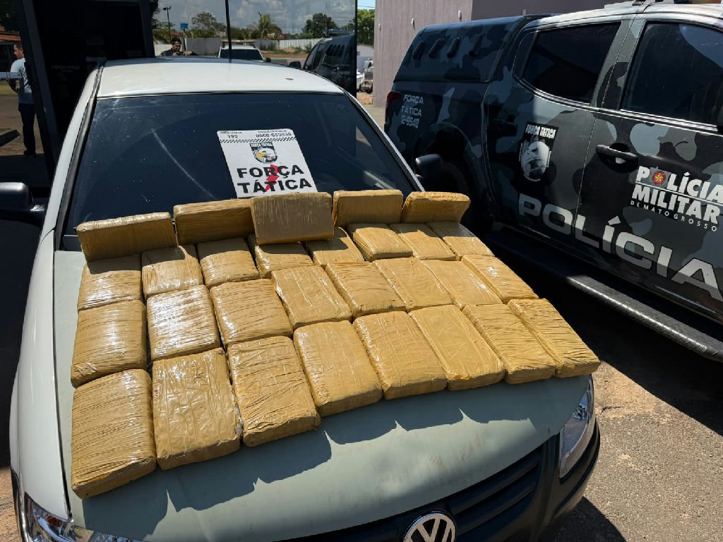 Polícia apreende 31 quilos de maconha e prende quatro homens em Pontes e Lacerda
