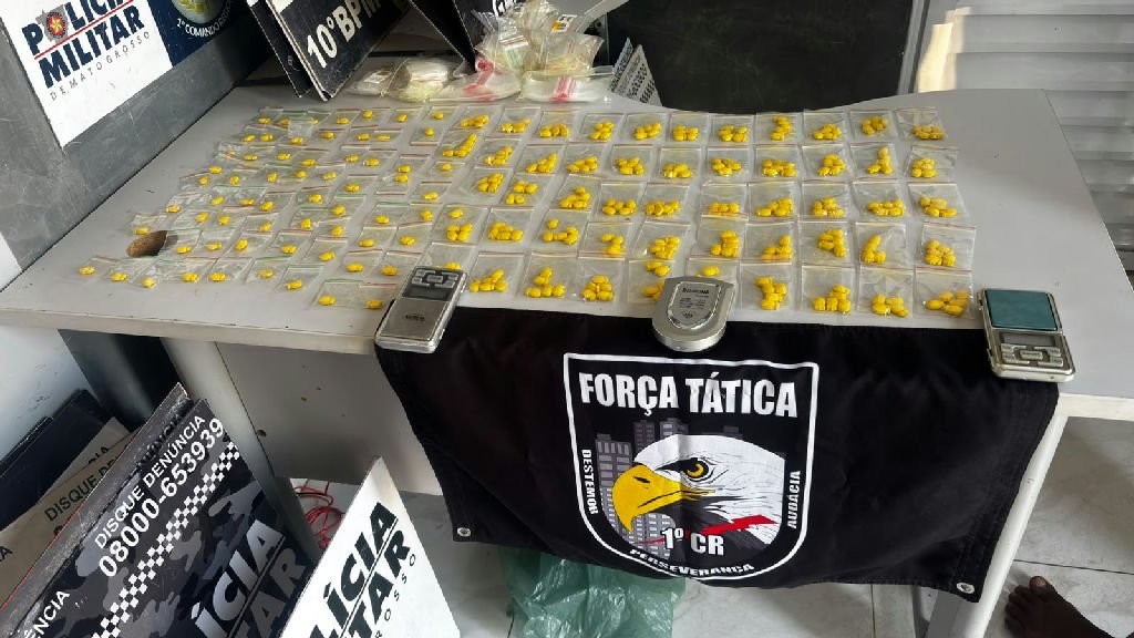 Polícia de Cuiabá apreende 321 comprimidos de ecstasy e prende traficante