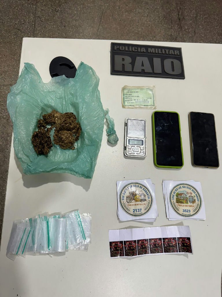 Polícia Militar prende homem suspeito de tráfico de drogas em Rondonópolis