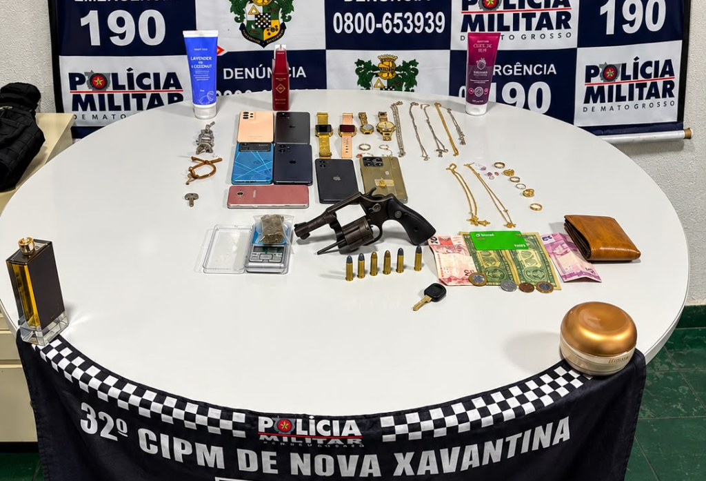 Polícia Militar prende quadrilha suspeita de roubos em Água Boa durante operação em Nova Xavantina